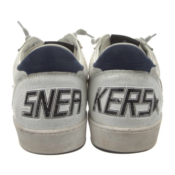 Golden Goose Men's White `ball Star` Sneakers - Picture 4 of 5